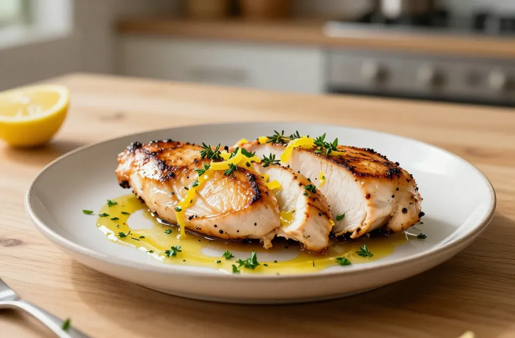 High Protein Lemon Herb Chicken (Easy Muscle Meal 20 Min) Quick Power Boost