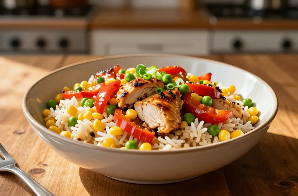 Sweet Corn Chicken Rice Bowls: Weeknight Win
