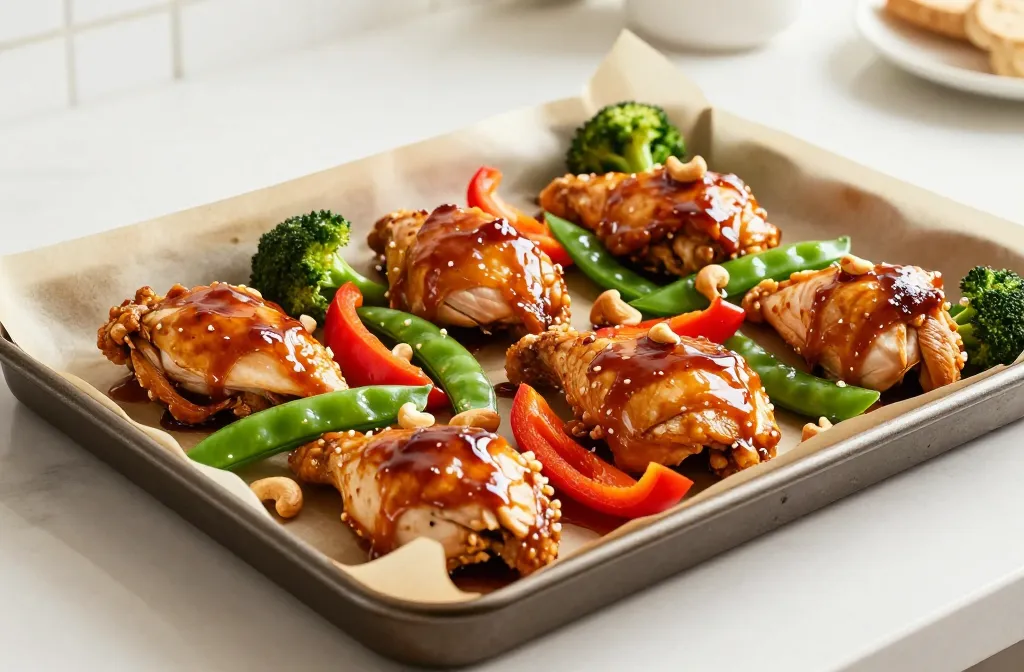 Sheet Pan Cashew Chicken: Weeknight Dream Dinner