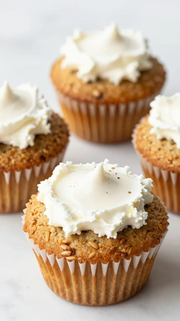 Toasted whole-grain muffins with cottage cheese spread