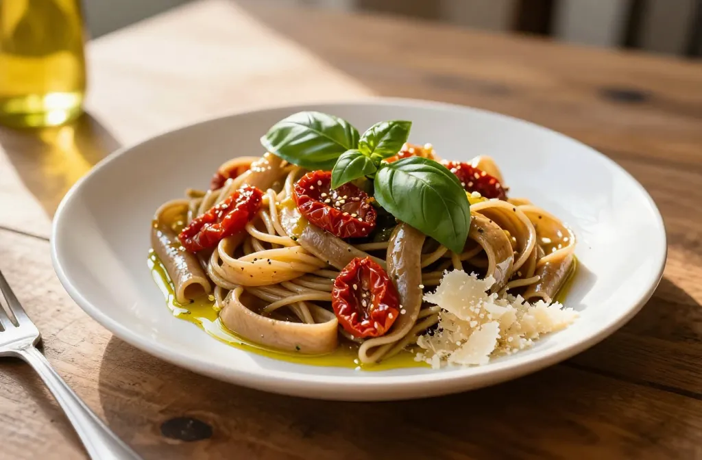 Whole Wheat Sun-Dried Tomato Basil Pasta: Weeknight Wow