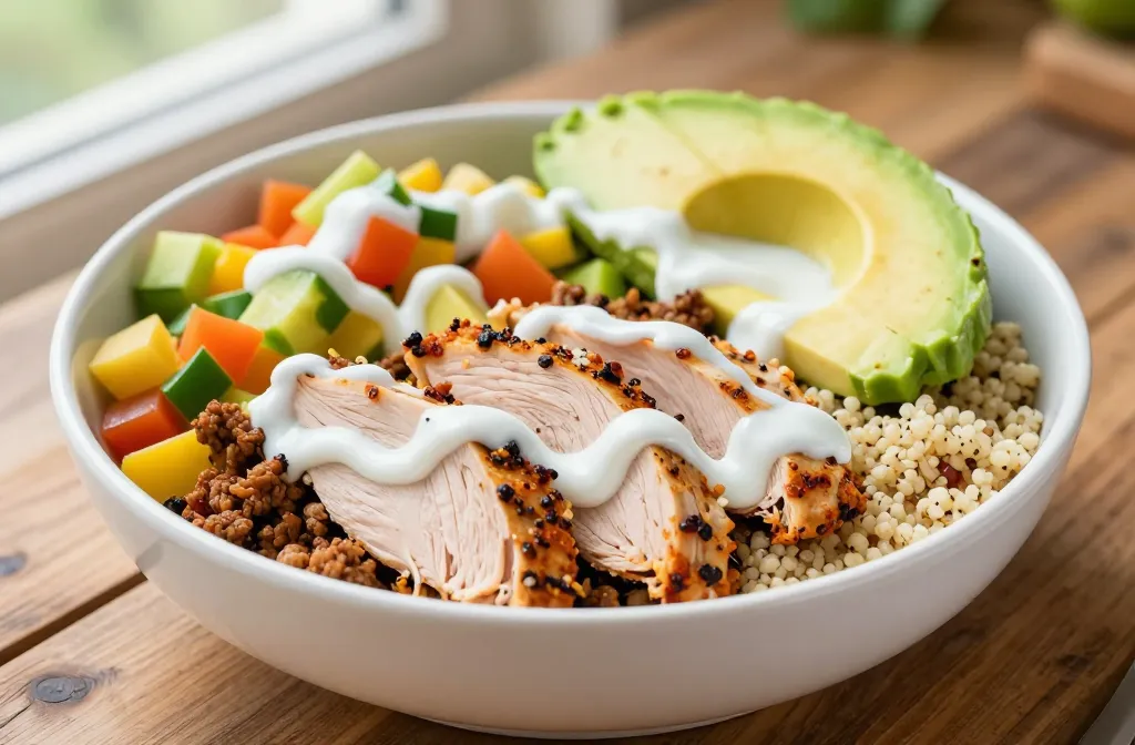 High Protein Turkey Burrito Bowl That Keeps Blood Sugar Stable: Easy Meal