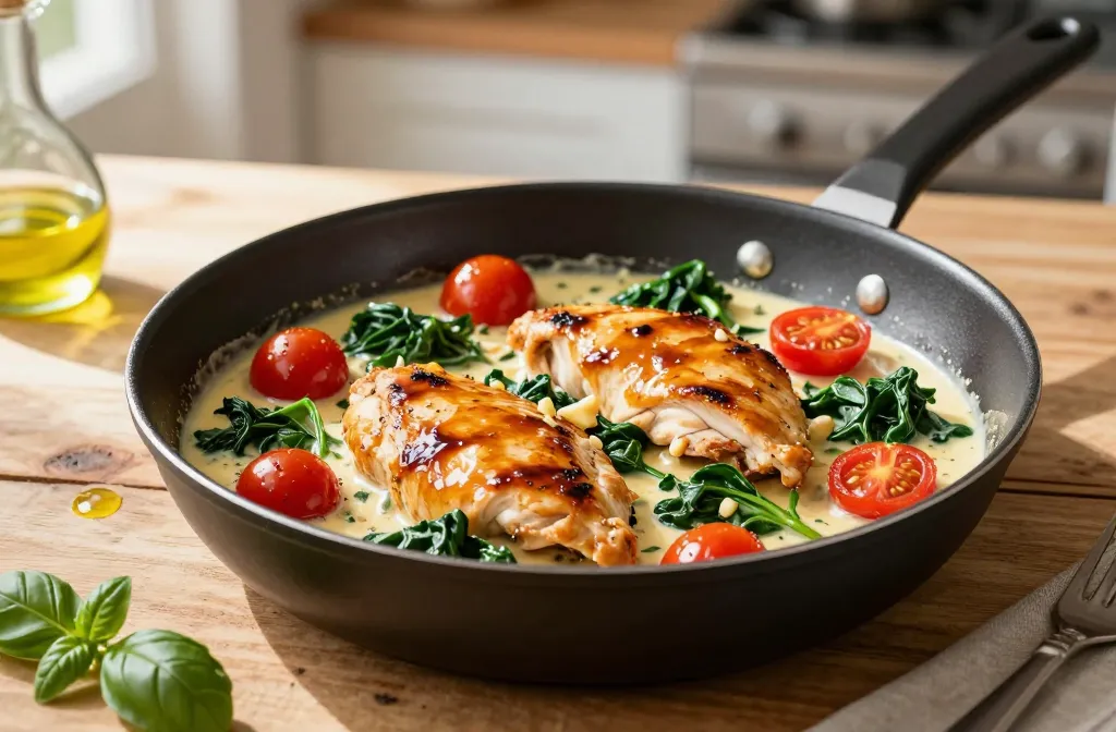 High Protein Creamy Tuscan Chicken: Weeknight Win