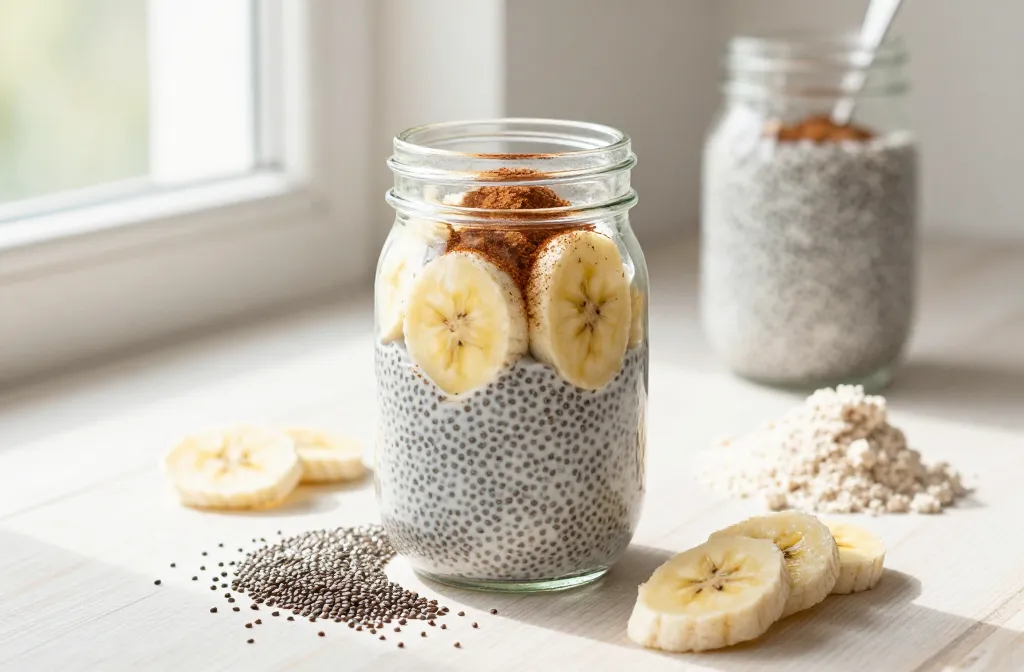 High Protein Banana Cinnamon Chia Pudding: Delicious Power Breakfast