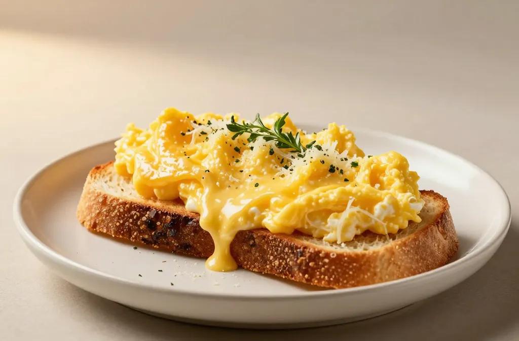 High Protein Soft Scrambled Egg Toasts You’Ll Love in the Morning