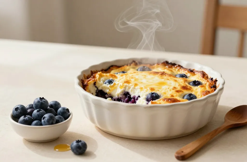 High Protein Blueberry Cottage Cheese Bake: Fuel Your Morning