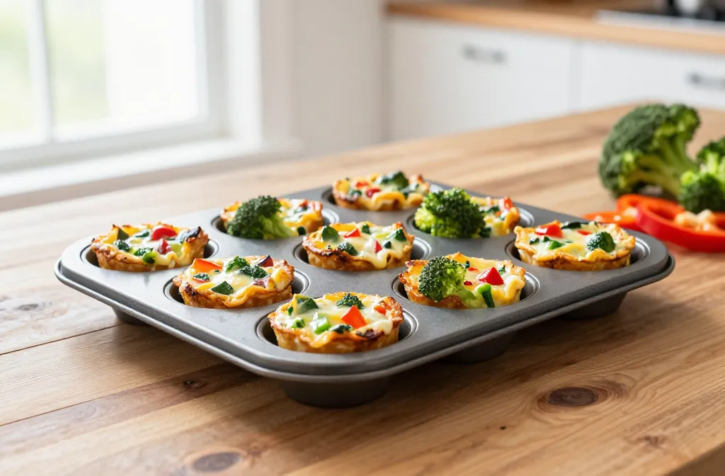 Broccoli and Red Pepper Mini Frittatas: Bite-Sized Brilliance